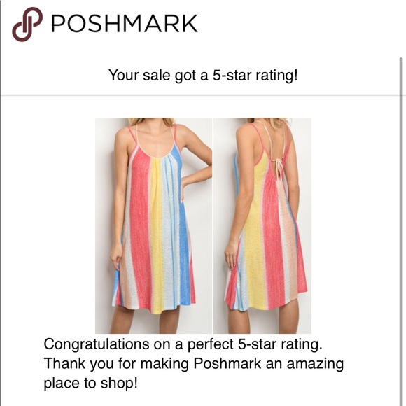 RAINBOW STRIPE DRESS - Picture 8 of 8